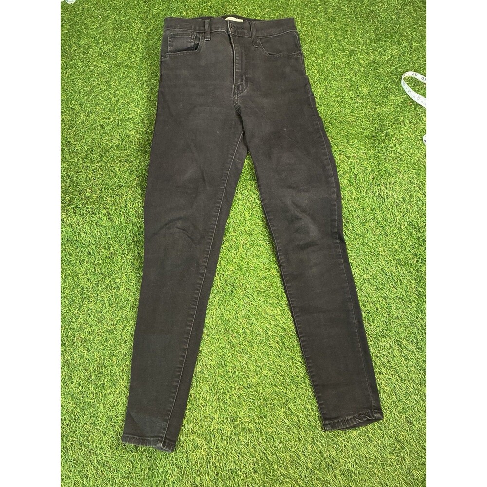 Levi’s Mile High Super Skinny Jeans Women’s 27 Black High Rise Stretch Denim